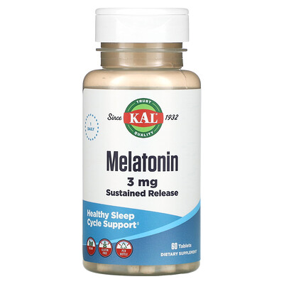 

KAL Melatonin SR 3 mg 60 Tablets