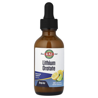 KAL, Lithiumorotaatdruppels, citroenlimoen, 59 ml