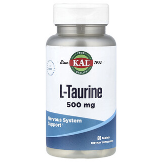 KAL, L-Taurine, 500 mg, 60 Tablets