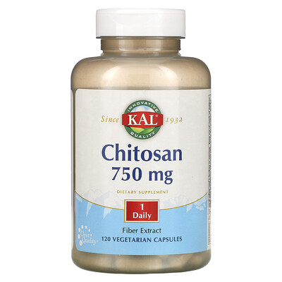 

KAL Chitosan 750 mg 120 Vegetarian Capsules