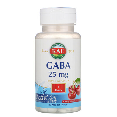KAL GABA, Cherry, 25 mg , 120 Micro Tablets