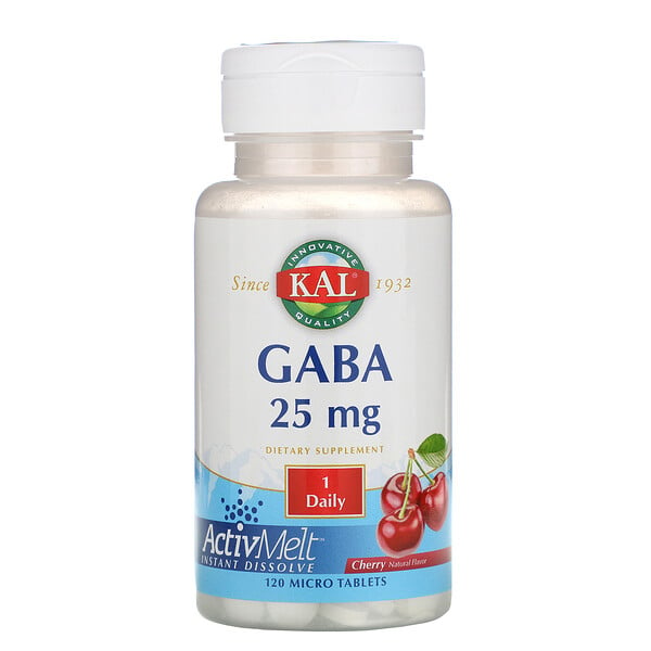GABA, Cherry, 25 mg , 120 Micro Tablets