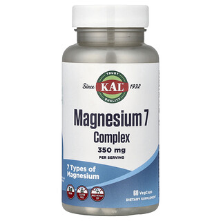 KAL, Kompleks Magnesium 7, 60 Kapsul Sayuran (175 mg setiap Kapsul)