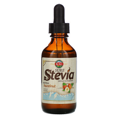 KAL Sure Stevia, натуральный фундук, 1,8 унц. (53,2 мл)