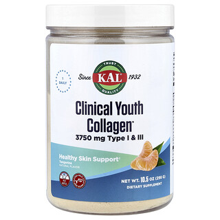 كال‏, Clinical Youth Collagen ™ ، بنكهة اليوسفي ، 10.5 أونصة (298 جم)