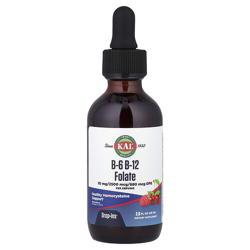 Kal B-6 B-12 Folate, Mixed Berry, 2 fl oz ( 59 ml)
