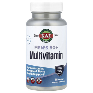 KAL, Men's 50+ Multivitamin, 60 VegCaps