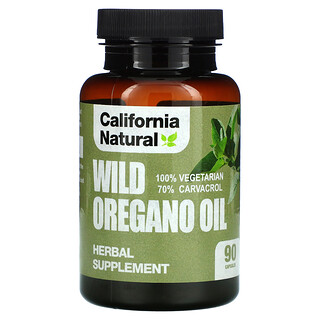 California Natural, Wildes Oreganoöl, 90 pflanzliche Kapseln