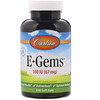 Carlson Labs‏, E-Gems, 67 mg (100 IU), 250 Softgels