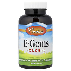 E-Gems®, 400 МО (268 мг), 200 капсул