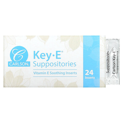 

Carlson Key-E Suppositories 24 Inserts