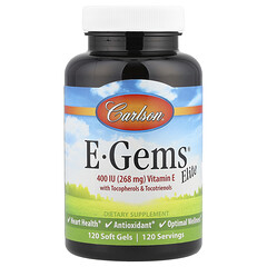 E-Gems® Elite, вітамін E з токоферолами й токотриєнолами, 120 капсул