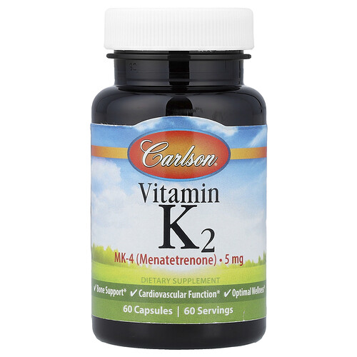 Carlson, Vitamin K2, 5 mg, 60 Capsules