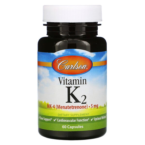 Carlson Labs, Vitamin K2, 5 mg, 60 Kapseln