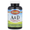 Carlson, Vitamin A & D, 250 Soft Gels