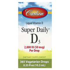 Super Daily® D3, 50 мкг (2000 МО), 10,3 мл (0,35 рідк. унції)