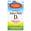 Carlson Labs, Super Daily D3, витамин D3, 50 мкг (2000 МЕ), 10,3 мл (0,35 жидк. унций)