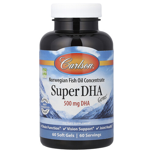 Carlson Super DHA Gems®, 60 Soft Gels
