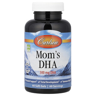Carlson, 妈妈 DHA，500 毫克，60 粒软胶囊