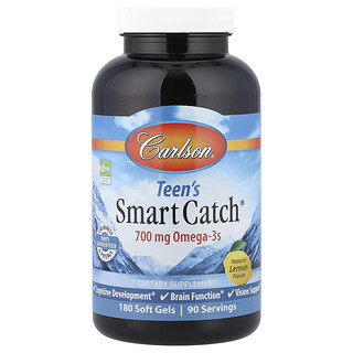 Carlson, Teen's Smart Catch®，天然柠檬味，180 粒软胶囊