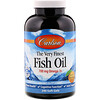 Carlson Labs, El aceite de pescado más fino, sabor a naranja natural, 350 mg, 240 geles suaves