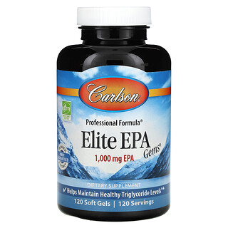 كارلسون‏, Elite EPA Gems،‏ 1,000 ملجم، 120 كبسولة هلامية