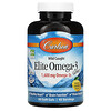 Carlson Labs, Wild Caught, Elite Omega-3 Gems, Natural Lemon Flavor, 800 mg, 90 + 30 Free Soft Gels