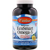Carlson Labs, EcoSmart Omega-3, Natural Lemon Flavor, 500 mg, 180 Soft Gels