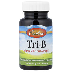 Tri-B® із вітамінами B6, B12 і фолієвою кислотою, 120 таблеток