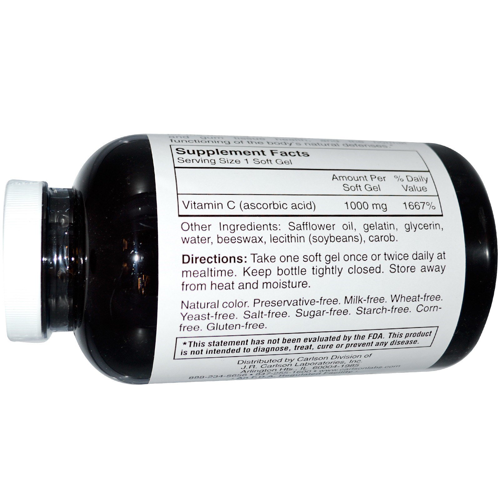 Carlson Labs, CGel, Vitamin C, 1,000 mg, 250 Soft Gels iHerb