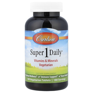Carlson, Super 1 Daily®, 180 comprimidos vegetales