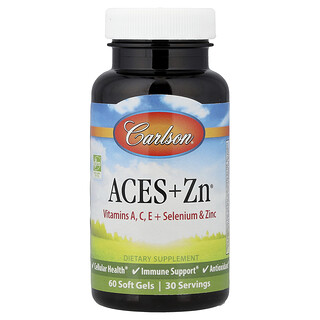 Carlson, Aces + Zn®, 60 cápsulas blandas