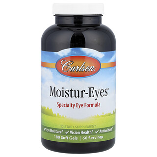 Carlson, Moistur-Eyes®, 180 cápsulas blandas