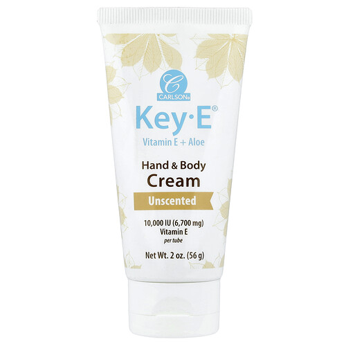 Carlson, Key-E®, Hand & Body Cream, Hand- und Körpercreme, duftneutral, 56 g (2 oz.)