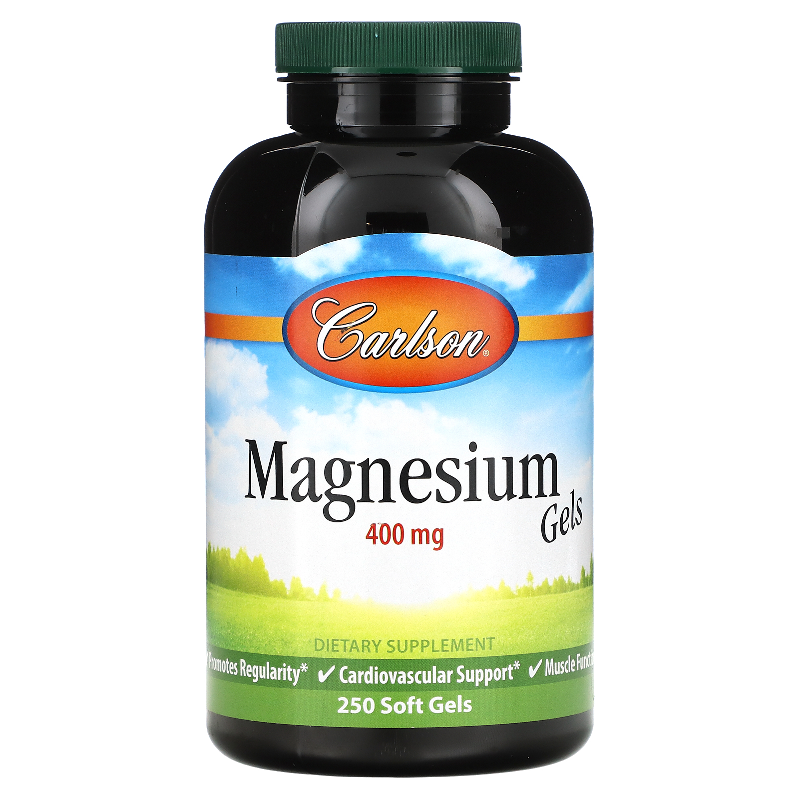 Carlson, Magnesium Gels, 400 mg, 250 Soft Gels