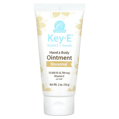 Carlson , Key- E, Hand & Body Ointment, Unscented, 2 Oz (56 G) 2Oz