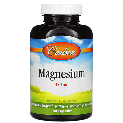 Carlson Labs Магний, 350 мг, 180 капсул