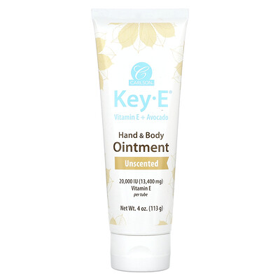 Carlson , Key-E Hand & Body Ointment, Unscented, 4 Oz (113 G) 4Oz