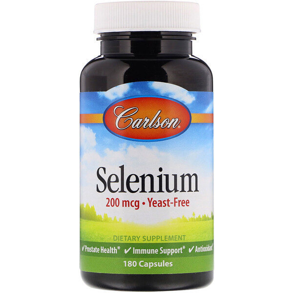 Selenium, 200 mcg, 180 Capsules