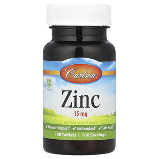 Carlson, Zink, 15 mg, 100 tabletter