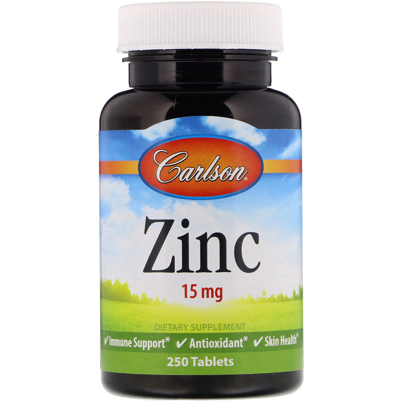 Carlson Labs, Zinc, 15 mg, 250 Tablets iHerb