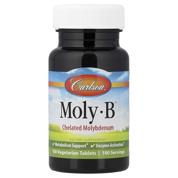 Carlson Moly-B™, 100 Vegetarian Tablets (500 mcg per Tablet)
