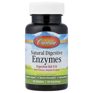 Carlson, Enzimas digestivas naturales`` 50 comprimidos