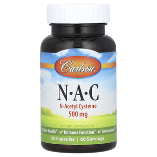 كارلسون‏, N-A-C، ‏500 ملجم، 60 كبسولة