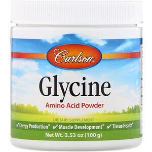 Отзывы о Карлсон Лэбс, Glycine, Amino Acid Powder, 3.53 oz (100 g)