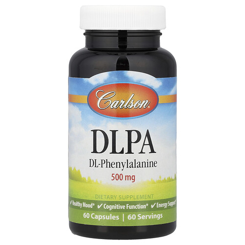Carlson, DLPA, DL-Phenylalanin, 500 mg, 60 Kapseln