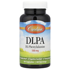 DLPA, DL-фенілаланін, 500 мг, 60 капсул