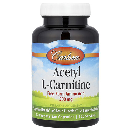 Carlson Acetyl-L-Carnitin 500 mg 120 cápsulas