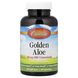 Carlson, Golden Aloe, 100 mg, 60 Soft Gels