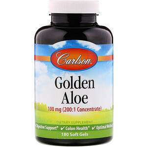 Карлсон Лэбс, Golden Aloe, 100 mg, 180 Soft Gels отзывы покупателей